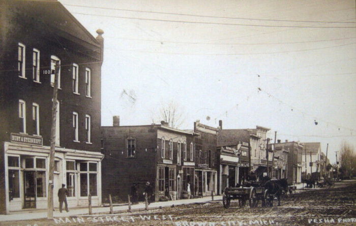 Brown City - Old Post Card Photo